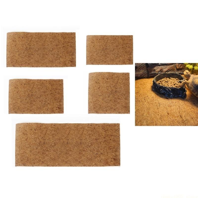Substrate Coconut Fiber - Alfombra cama QX2E para Reptiles, terrarios,
