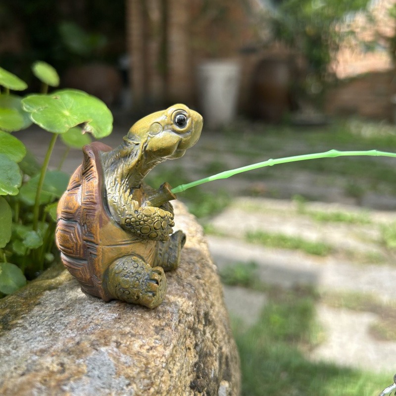 Water Dish Reptile - Tortuga pesca pecera acuario decoración creativa