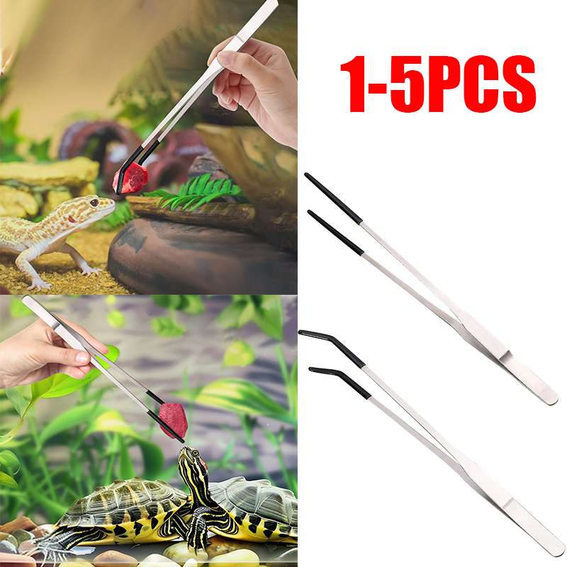 Feeding Tong Stainless - Pinzas rectas y curvas de acero