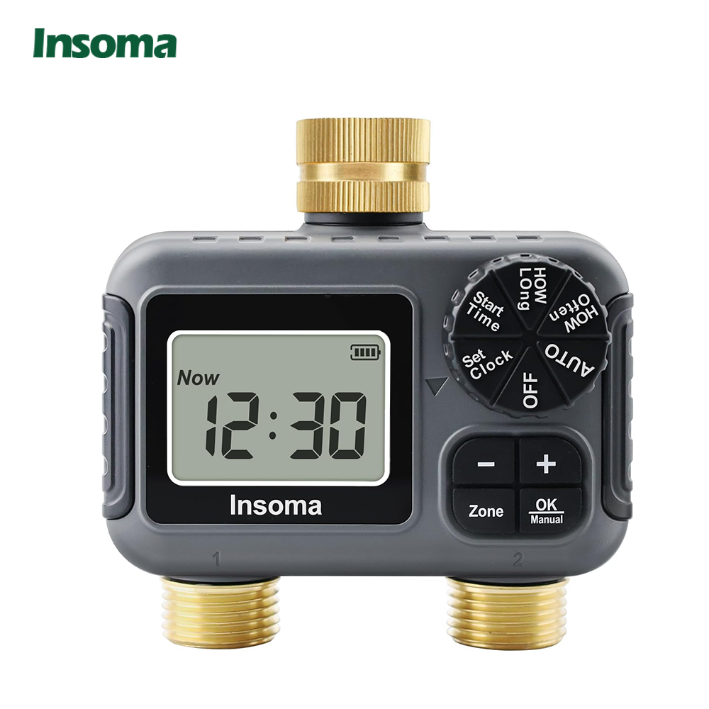 Timer Dual Outlet - Sistema de riego inteligente Insoma, salidas