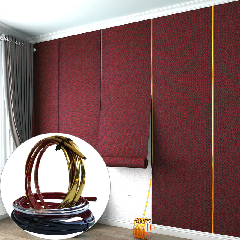 Pvc Panel Background - Nuevo autoadhesivo hermoso borde PVC oro