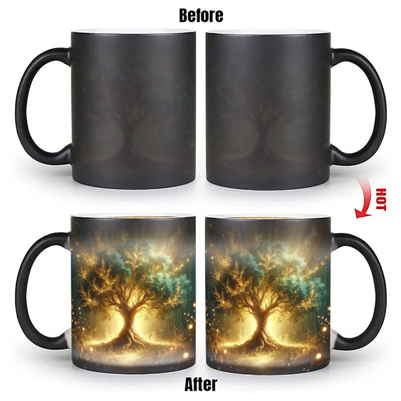 Ceramic Heat Emitter - Taza mágica que cambia de color,