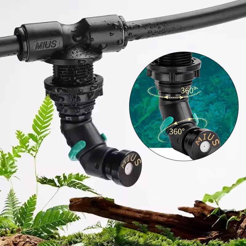 Misting Nozzle Reptile - 360 ° Sistema de Rociado Ajustable