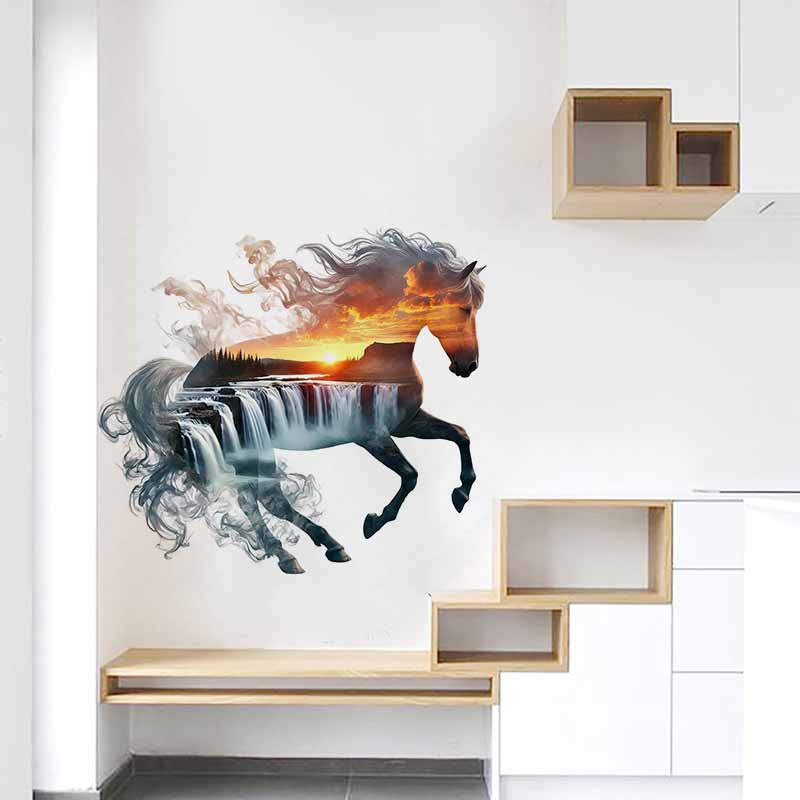 Pvc Panel Background - Pegatinas de caballos majestuosos, arte de