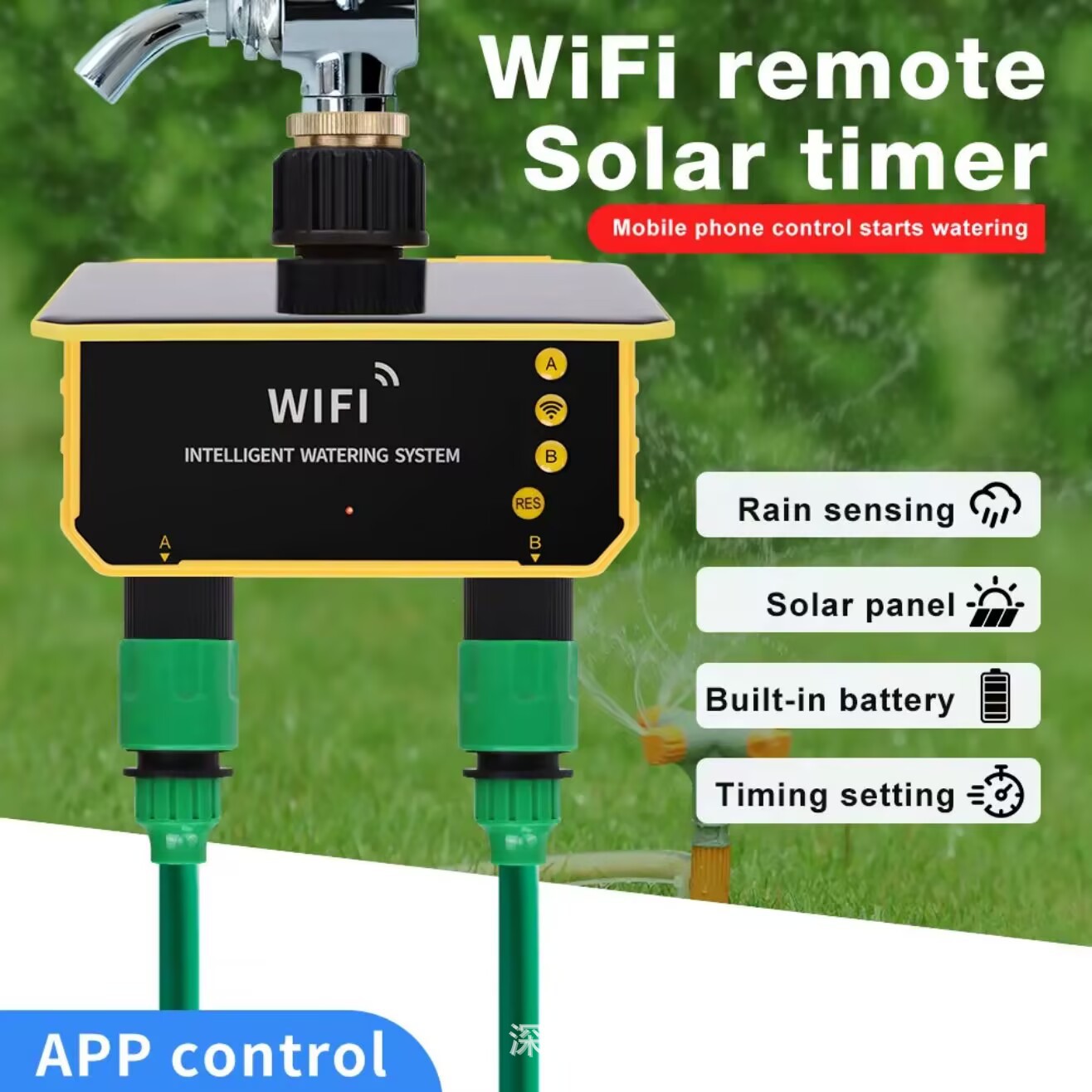 Controlador de Riego con Válvu - Timer Dual Outlet reseña y precio