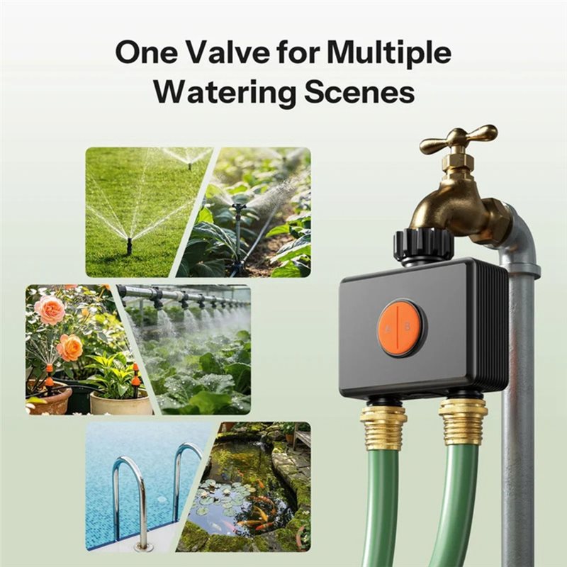 Válvula de Agua Inteligente AB - Timer Dual Outlet reseña y precio