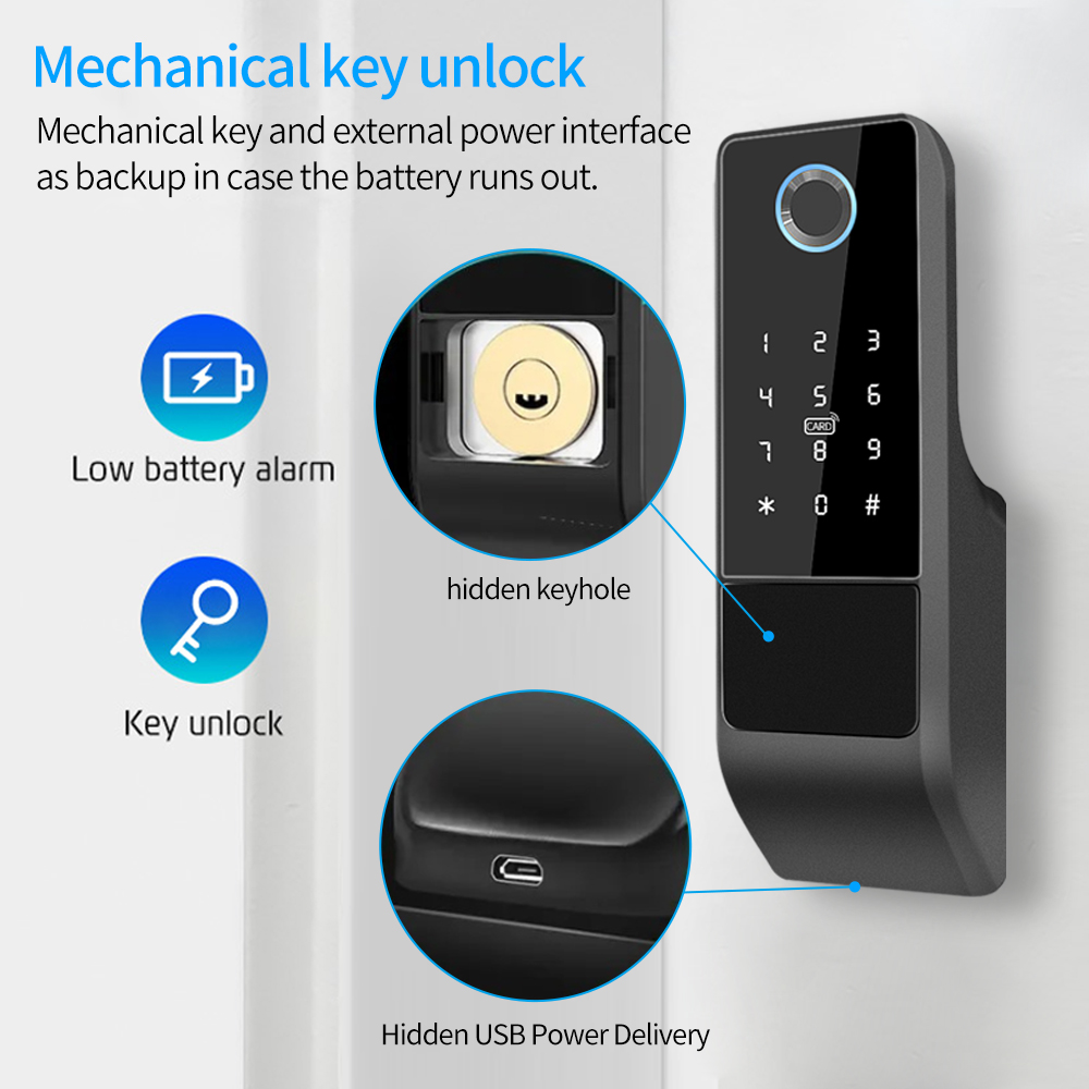 Cerradura de puerta inteligent - Glass Door Hinge reseña y precio