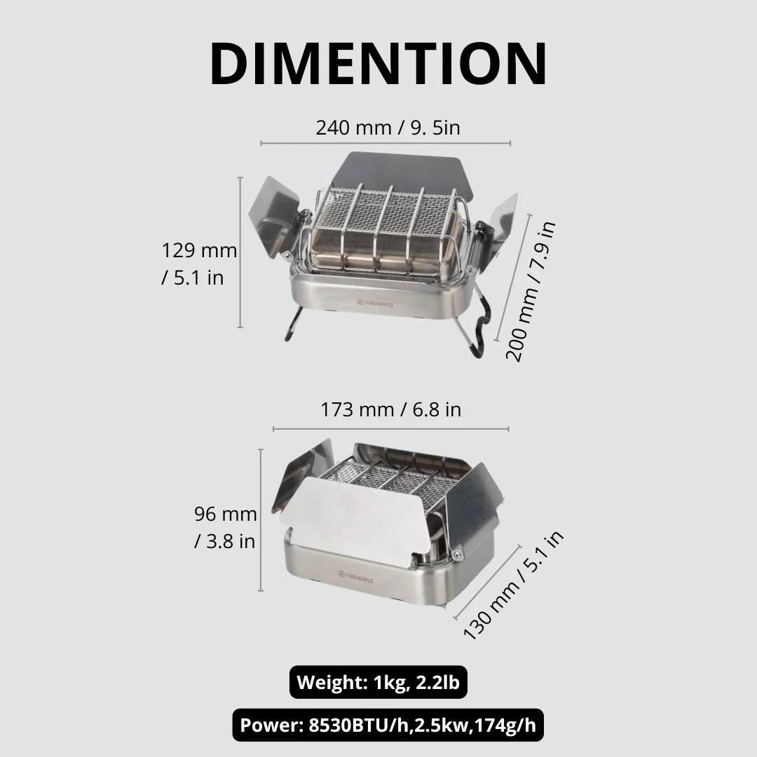 Estufa de Camping de Gas X de  - Ceramic Heat Emitter reseña y precio