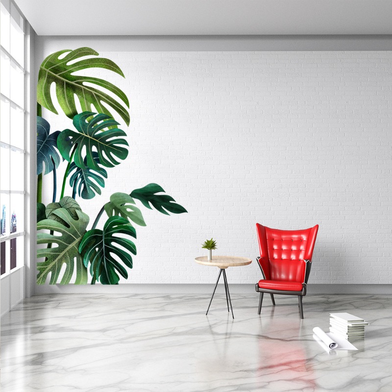 Pegatinas de pared de hojas ve - Pvc Panel Background reseña y precio