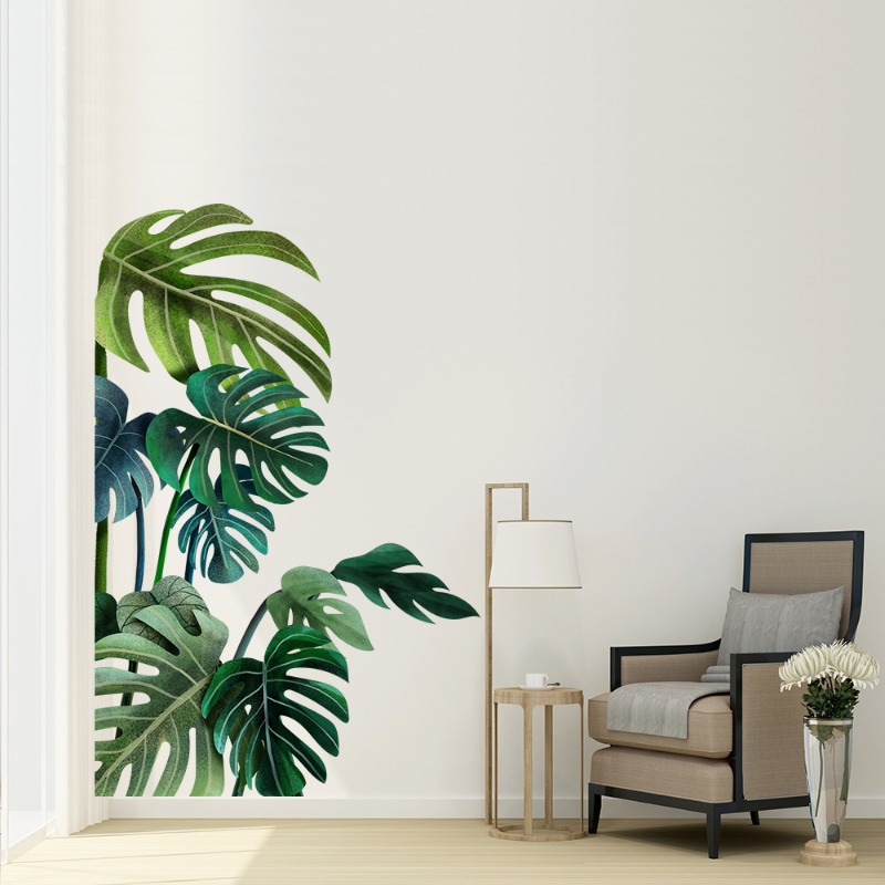 Pegatinas de pared de hojas ve - Pvc Panel Background reseña y precio
