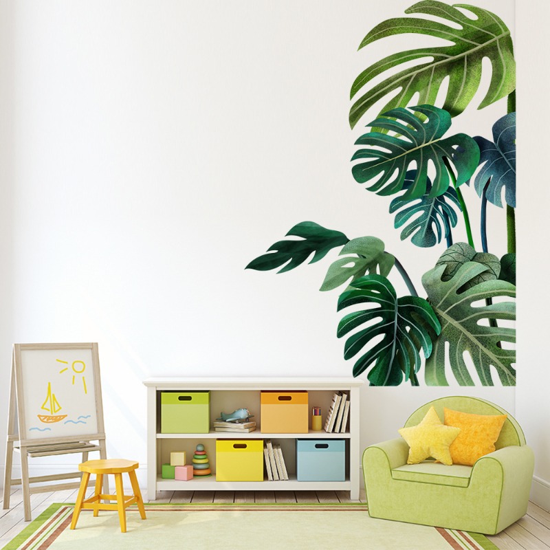 Pegatinas de pared de hojas ve - Pvc Panel Background reseña y precio