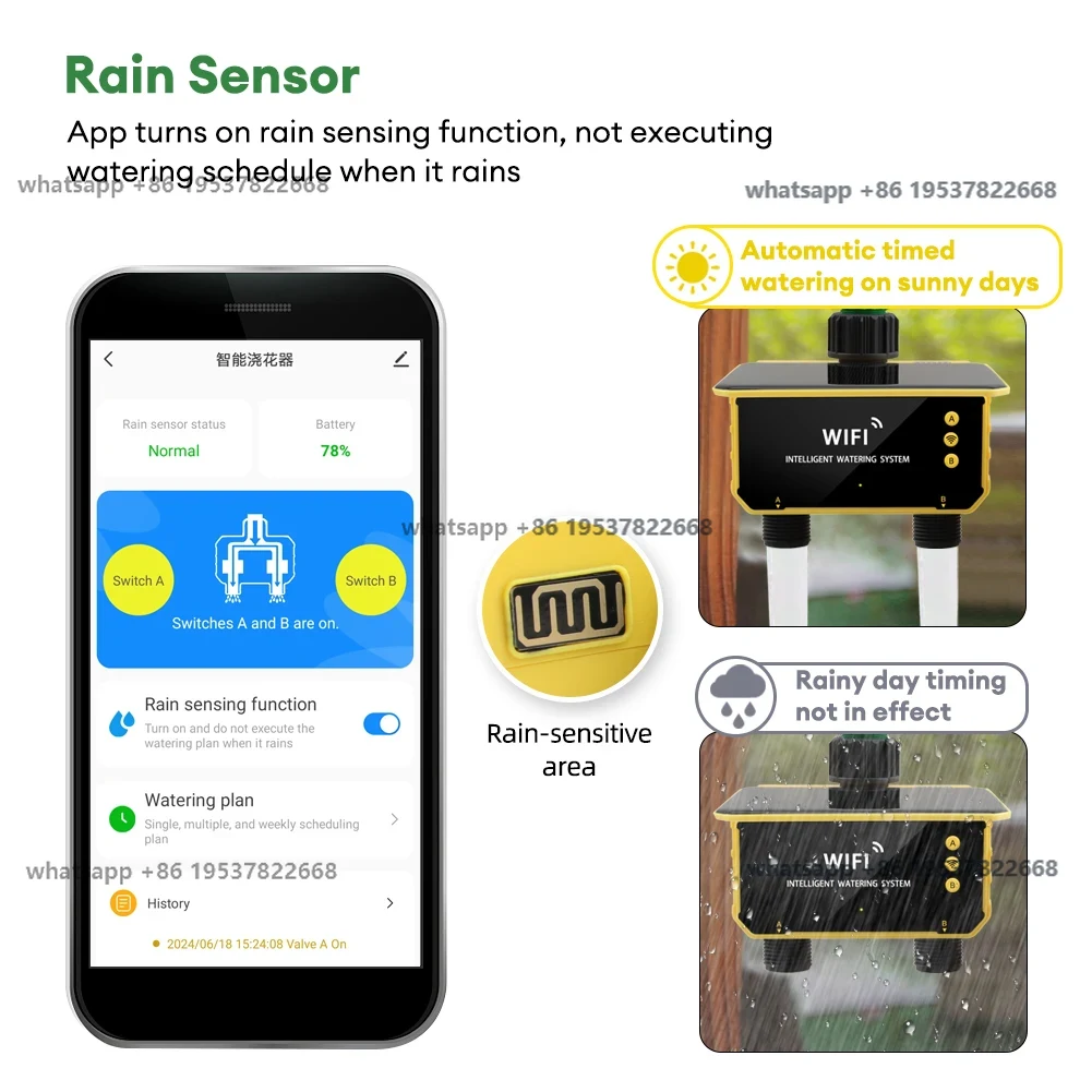Temporizador solar WiFi, válvu - Timer Dual Outlet reseña y precio