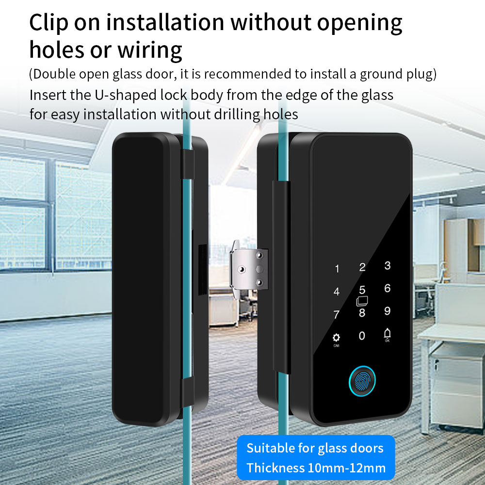 Cerradura de puerta de vidrio  - Glass Door Hinge reseña y precio