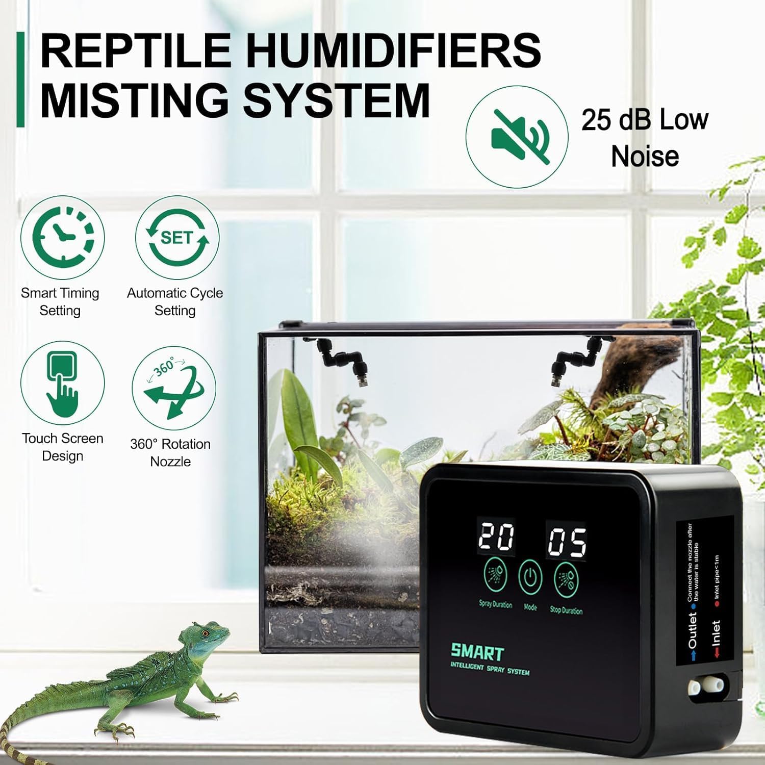 Humidificadores para Reptiles, - Misting Nozzle Reptile reseña y precio