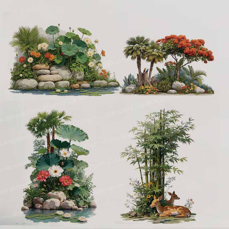 Pegatinas de pared de árboles  - Pvc Panel Background reseña y precio
