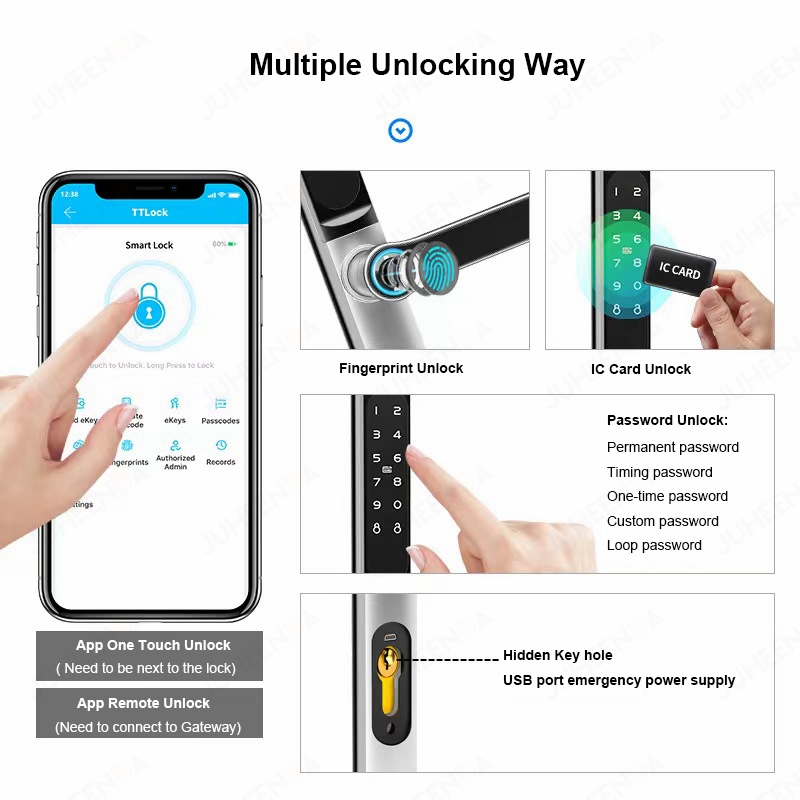 Cerradura inteligente de alumi - Glass Door Hinge reseña y precio