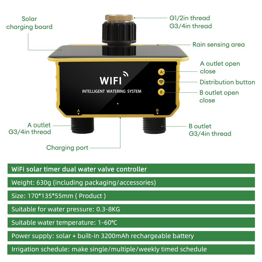 Temporizador Solar WiFi con Do - Timer Dual Outlet reseña y precio